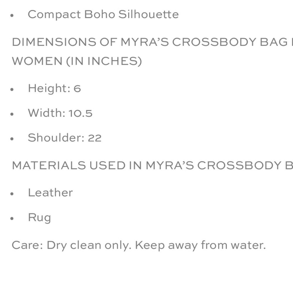 New Myra Bag Black Genuine Leather Crossbody with Aztec Rug & Fringe - Picture 11 of 12